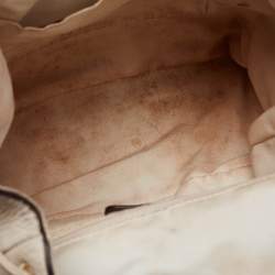 Pre Owned Coach Off White Leather Mini Billie Backpack
