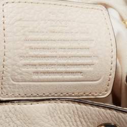 Pre Owned Coach Off White Leather Mini Billie Backpack