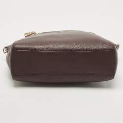Pre Owned Coach Burgundy Leather Prairie Satchel