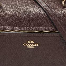 Pre Owned Coach Burgundy Leather Prairie Satchel