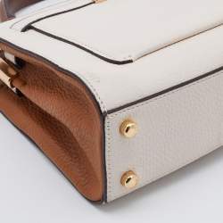 Coach Off-white Leather Mini Lane Top Handle Bag