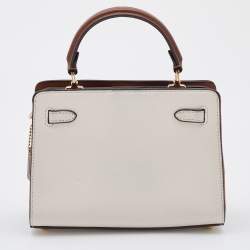 Coach Off-white Leather Mini Lane Top Handle Bag