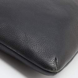 Pre Owned Coach Black Leather Zip Crossbody Bag