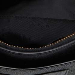 Pre Owned Coach Black Leather Zip Crossbody Bag