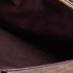Coach Brown/Beige Signature Coated Canvas and Leather Parker Shoulder Bag