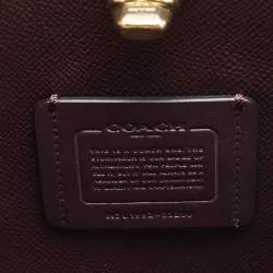 Pre Owned Coach Black Leather Charlie Bucket Bag