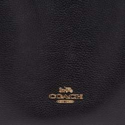 Pre Owned Coach Black Leather Hadley 21 Hobo