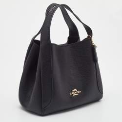 Pre Owned Coach Black Leather Hadley 21 Hobo