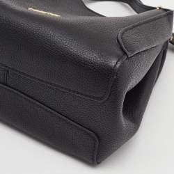 Pre Owned Coach Black Leather Hadley 21 Hobo