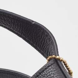 Pre Owned Coach Black Leather Hadley 21 Hobo