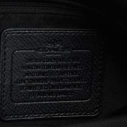 Pre Owned Coach Brown/Black Signature Coated Canvas and Leather Mini Christie Carryall Satchel