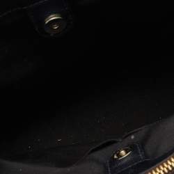 Pre Owned Coach Brown/Black Signature Coated Canvas and Leather Mini Christie Carryall Satchel