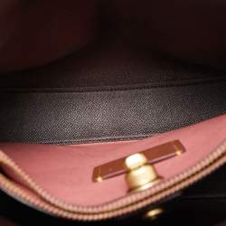 Pre Owned Coach Burgundy/Pink Leather Willow Bucket Bag