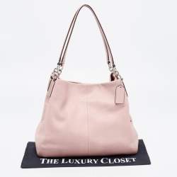 مملوكة مسبقًا Coach Pink Leather Edie Shoulder Bag