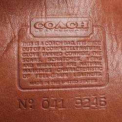 Pre Owned Coach Brown Leather Branson Tote 