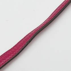 Pre Owned Coach Fuchsia Leather Camera Crossbody Bag