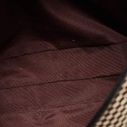 مملوكة مسبقًا Coach Black/Beige Canvas And Leather Carlyle Shoulder Bag