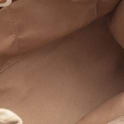 Pre Owned Coach Beige Leather and Canvas Dempsey Carryall Tote