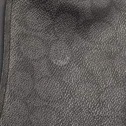 Pre Owned Coach Navy Blue Signature Coated Canvas and Leather Camera Crossbody Bag