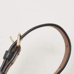 Pre Owned Coach Navy Blue Signature Coated Canvas and Leather Camera Crossbody Bag