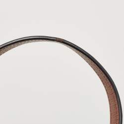 Pre Owned Coach Navy Blue Signature Coated Canvas and Leather Camera Crossbody Bag