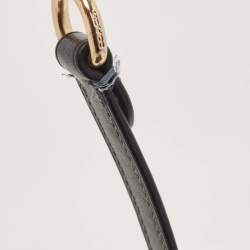 Pre Owned Coach Navy Blue Signature Coated Canvas and Leather Camera Crossbody Bag