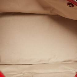 Pre Owned Coach Red Leather Large East West City Tote