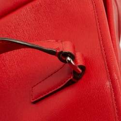 Pre Owned Coach Red Leather Large East West City Tote