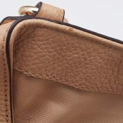Pre Owned Coach Beige Leather Edie Shoulder Bag
