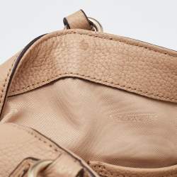 Pre Owned Coach Beige Leather Edie Shoulder Bag