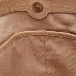 Pre Owned Coach Beige Leather Edie Shoulder Bag