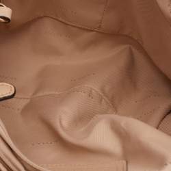 Pre Owned Coach Beige Leather Edie Shoulder Bag