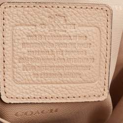 Pre Owned Coach Beige Leather Edie Shoulder Bag