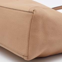 Pre Owned Coach Beige Leather Edie Shoulder Bag