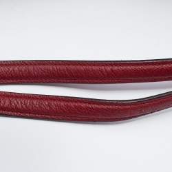 Pre Owned Coach Red Leather Edie 31 Shoulder Bag