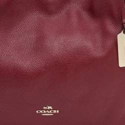 Pre Owned Coach Red Leather Edie 31 Shoulder Bag