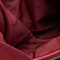 Pre Owned Coach Red Leather Edie 31 Shoulder Bag
