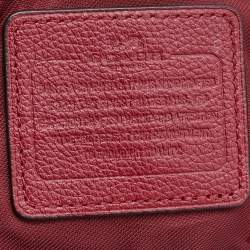 Pre Owned Coach Red Leather Edie 31 Shoulder Bag