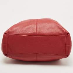 Pre Owned Coach Red Leather Lexy Shoulder Bag