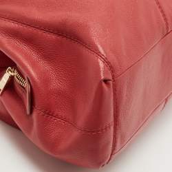 Pre Owned Coach Red Leather Lexy Shoulder Bag