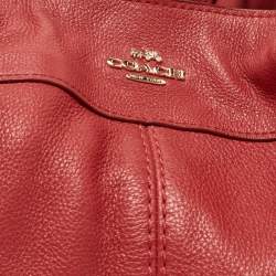Pre Owned Coach Red Leather Lexy Shoulder Bag