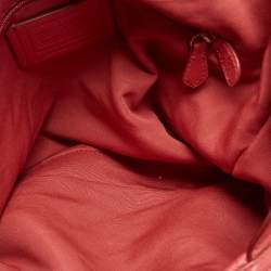 Pre Owned Coach Red Leather Lexy Shoulder Bag