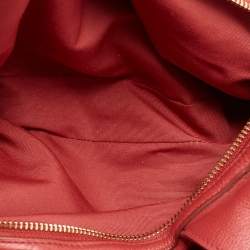 Pre Owned Coach Red Leather Lexy Shoulder Bag