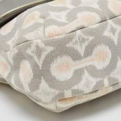 Coach Grey/Multicolor Signature Canvas Op Art Kristin Shoulder Bag