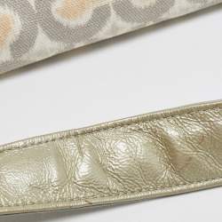 Coach Grey/Multicolor Signature Canvas Op Art Kristin Shoulder Bag