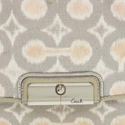 Coach Grey/Multicolor Signature Canvas Op Art Kristin Shoulder Bag