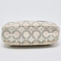 Coach Grey/Multicolor Signature Canvas Op Art Kristin Shoulder Bag