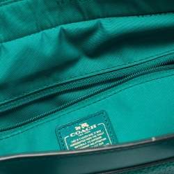 Pre Owned Coach Green Leather Swagger 27 Carryall Satchel