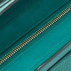 Pre Owned Coach Green Leather Swagger 27 Carryall Satchel