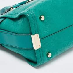 Pre Owned Coach Green Leather Swagger 27 Carryall Satchel